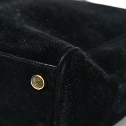 Saint Laurent Suede Monogram Cassandre Shopper Black 8 of 30