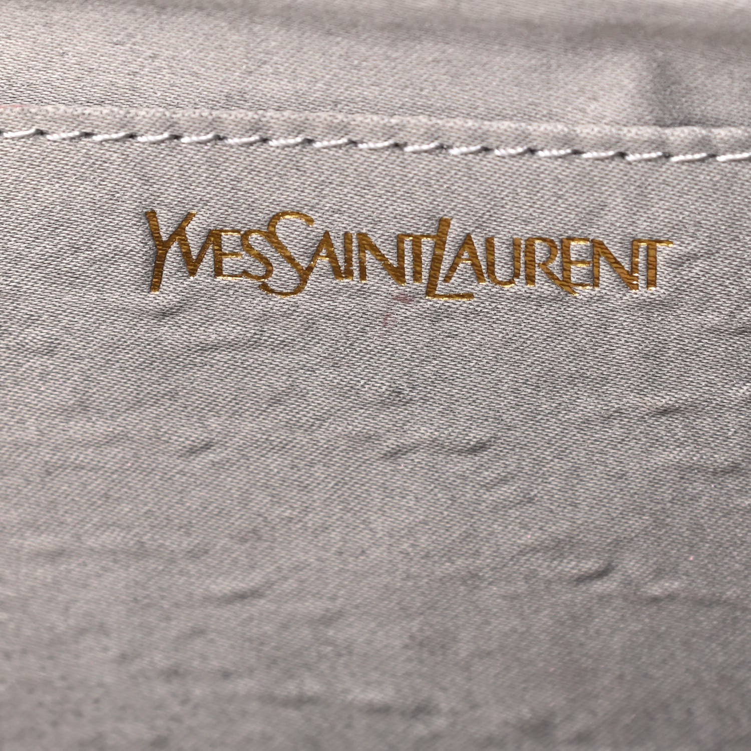 Saint Laurent Metallic Calfskin Monogram Large Belle De Jour Clutch Silver 6 of 7