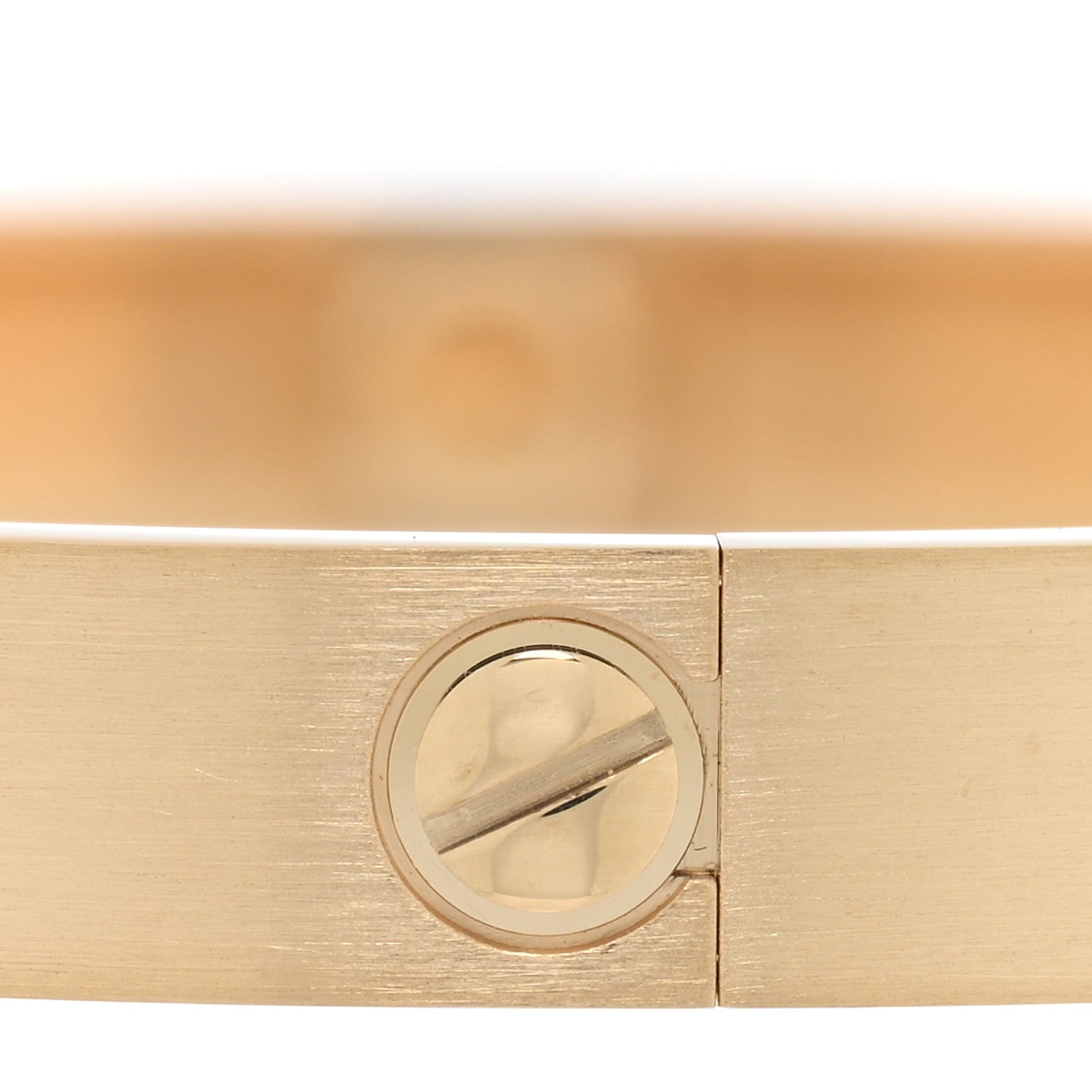 Cartier 18K Yellow Gold Brushed Finish LOVE Bracelet 18 5 of 7