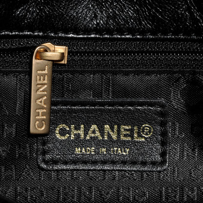 Chanel Lambskin Olsen Flap Bag Black Beige 6 of 8