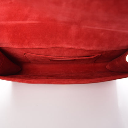 Saint Laurent Calfskin Classic Y Ligne Clutch Red 5 of 7