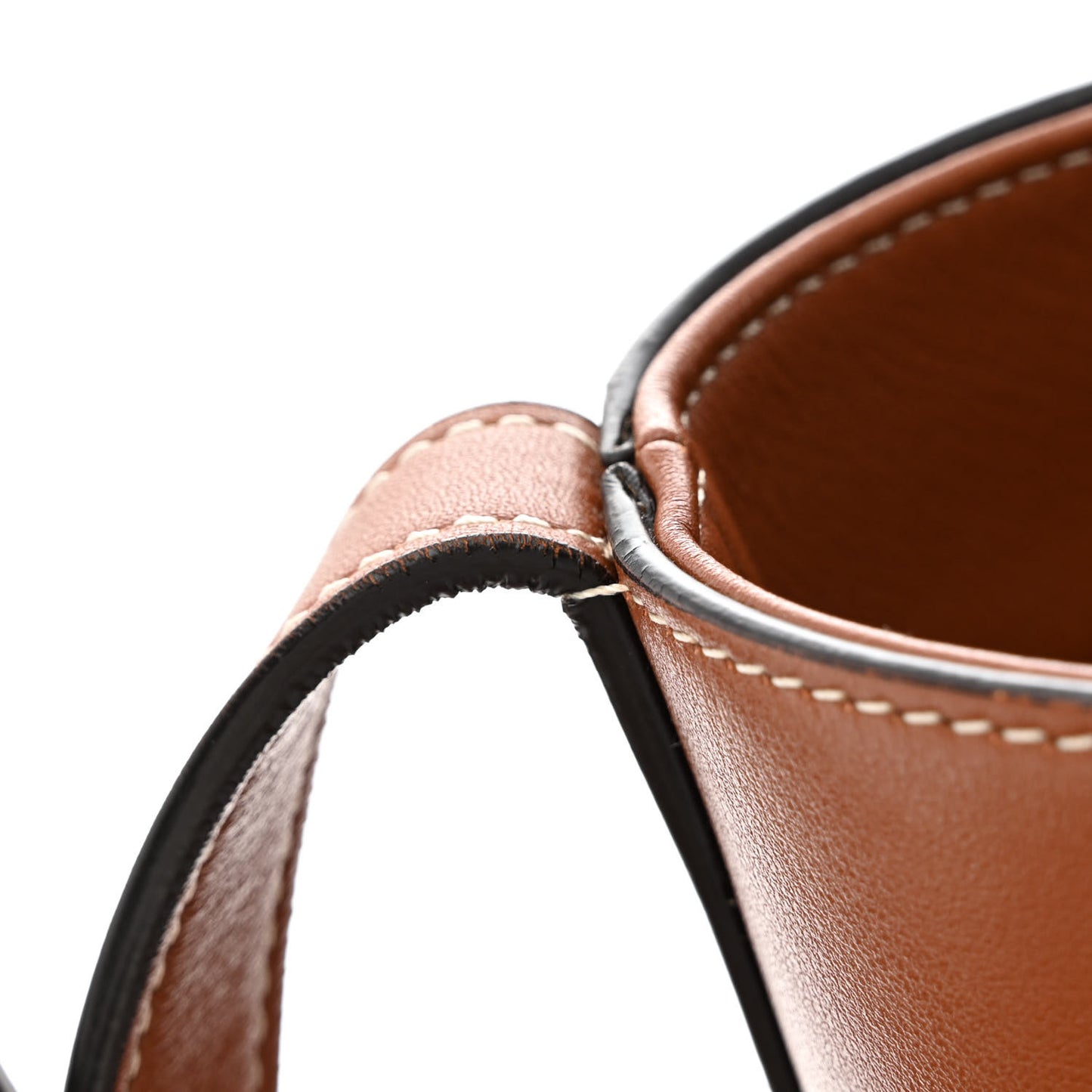 Smooth Calfskin Small Cuir Triomphe Bucket Bag Tan