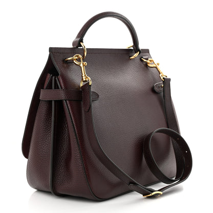 Mulberry Natural Grain Leather Amberley Satchel Oxblood 3 of 10