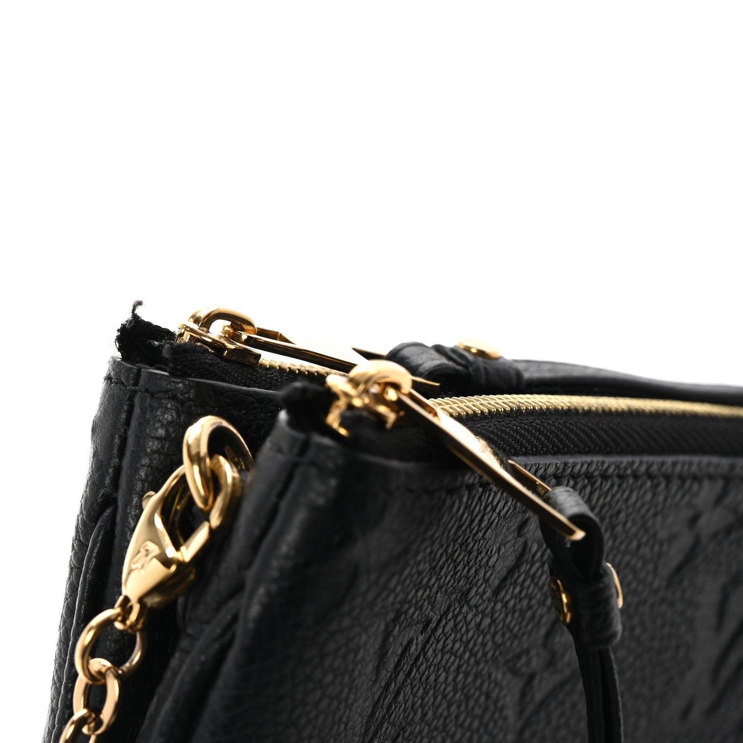 Empreinte Double Zip Pochette Black