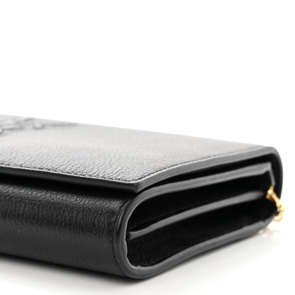 Saint Laurent Calfskin Monogram Belle de Jour Chain Clutch Black 10 of 13