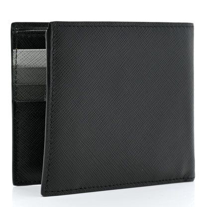 Prada Saffiano Bi-Fold Wallet Black 3 of 8