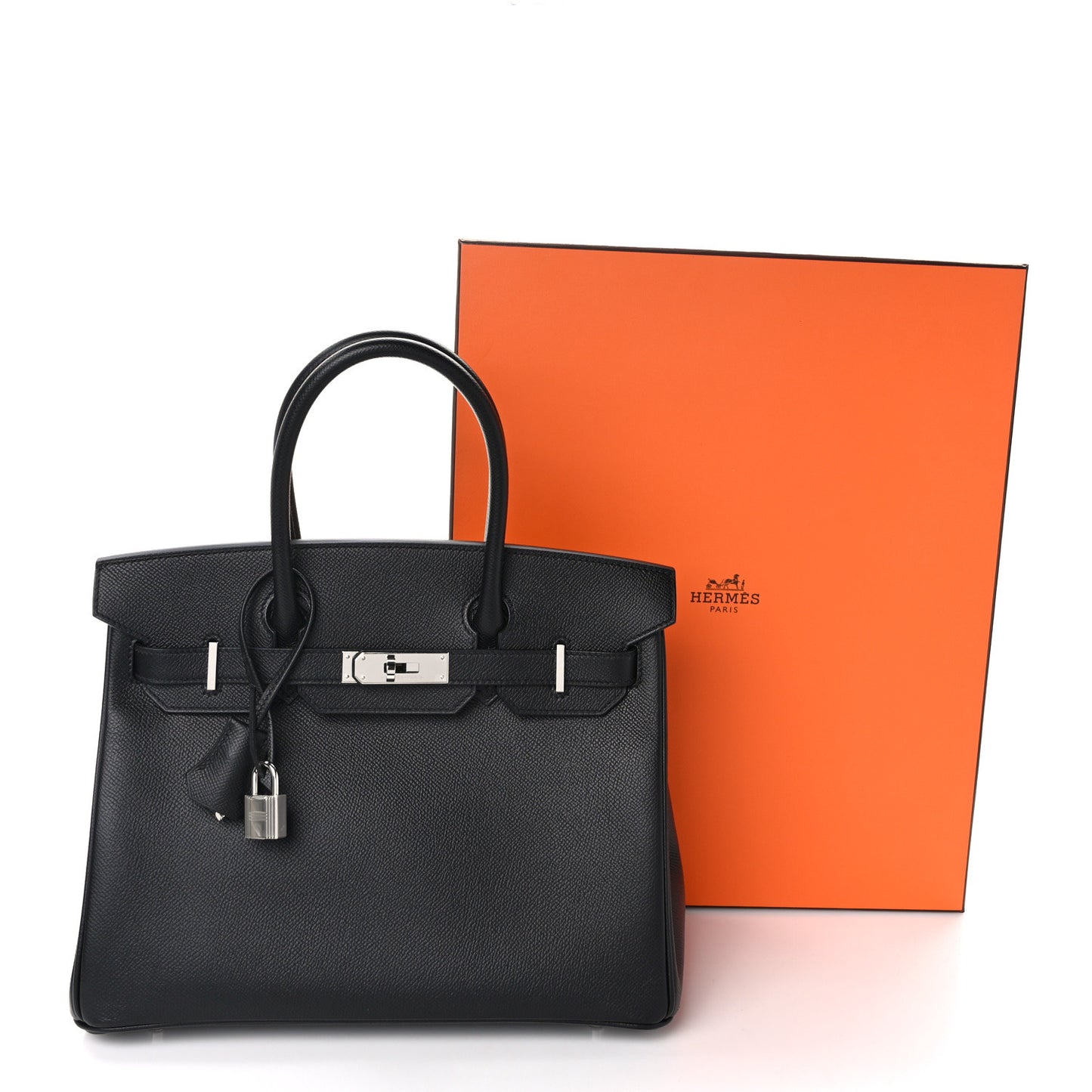 Epsom Birkin 30 Black