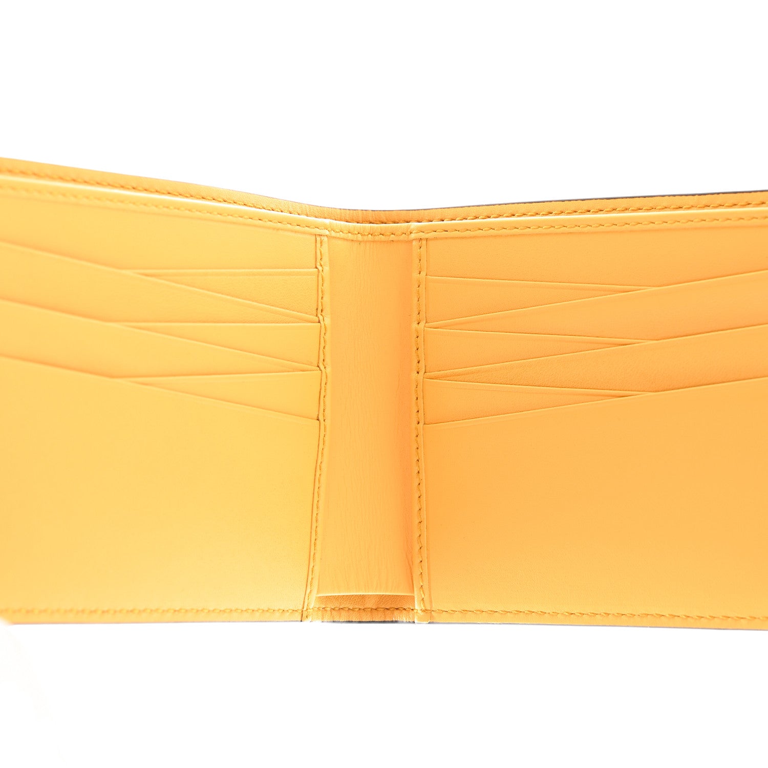 Gucci Calfskin Embossed Tiger Bi-Fold Wallet Yellow 5 of 13