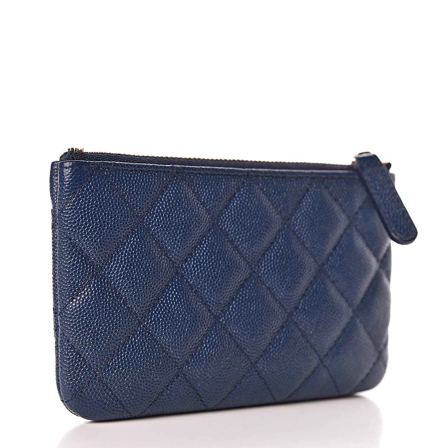 Chanel Caviar Quilted Small Cosmetic Case Navy 3 of 7