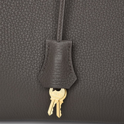 Hermes Taurillon Clemence Birkin 35 Etain 35 of 41