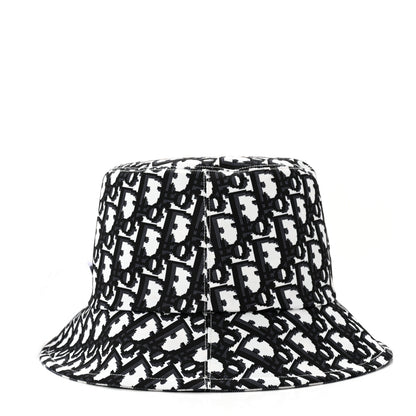 Christian Dior Gingham Reversible Teddy-D Brim Bucket Hat 58 Black White 10 of 15
