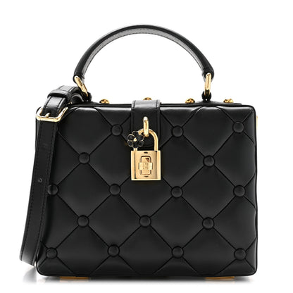 Dolce & Gabbana Lambskin Quilted Box Bag Black 1 of 9