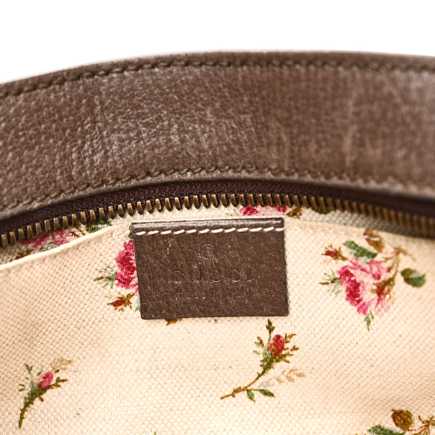 Gucci GG Supreme Monogram Web Neo Vintage Shoulder Bag Beige New