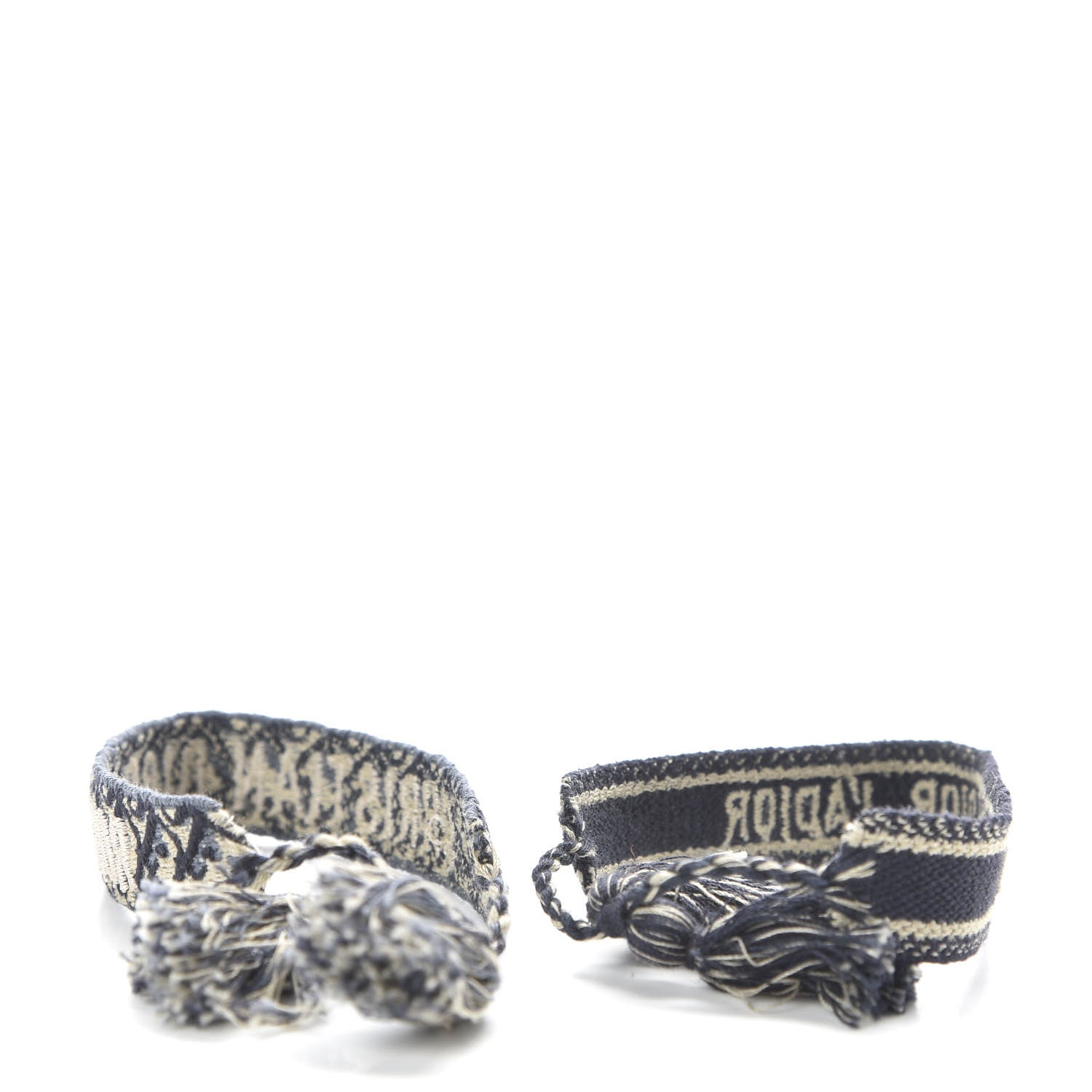Christian Dior Woven Cotton J'Adior Friendship Bracelet Set Navy 3 of 6