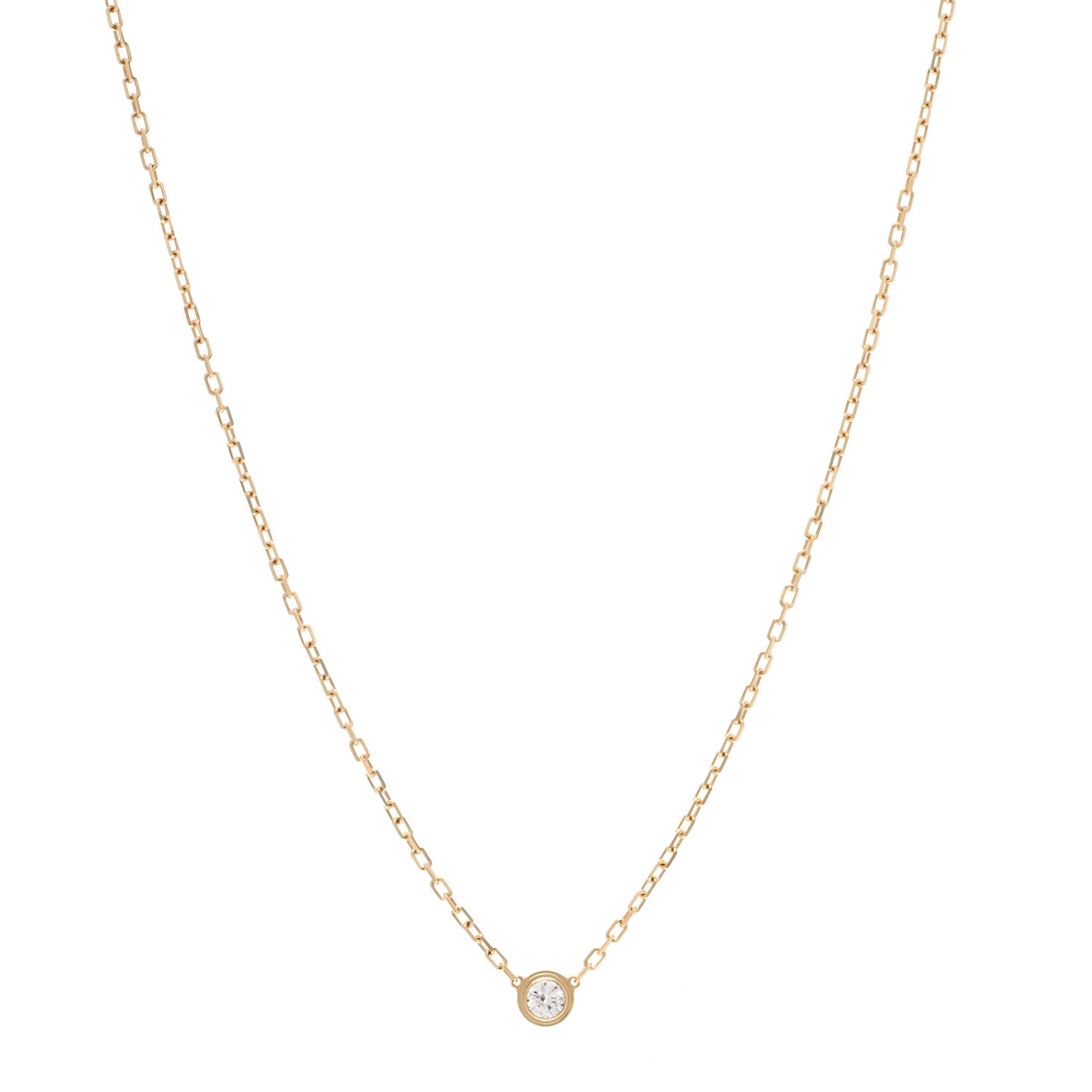 18K Yellow Gold Diamond SM D'Amour Pendant Necklace