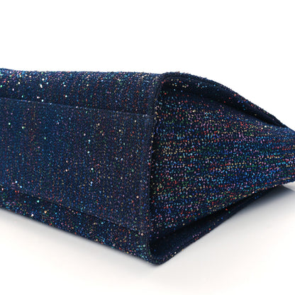 Chanel Calfskin Sequin Medium Deauville Tote Blue Multicolor 10 of 11