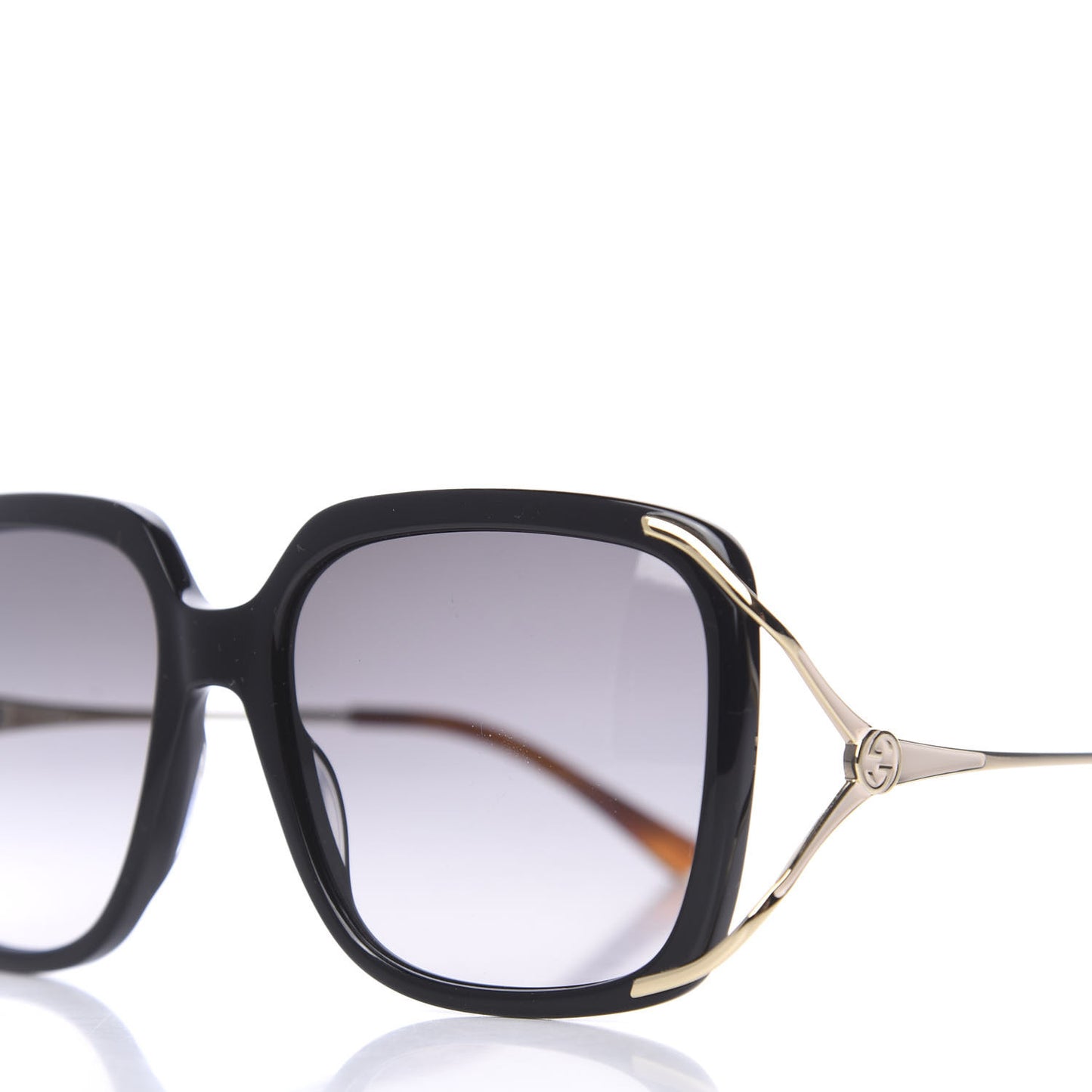 Acetate Butterfly Sunglasses GG0647S Black White