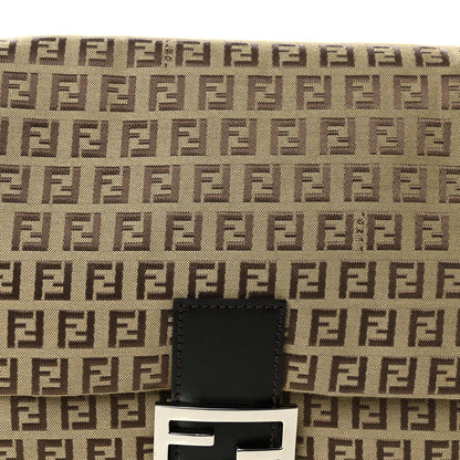 Fendi Zucchino Vitello Mama Baguette Testa di Moro Beige 7 of 9