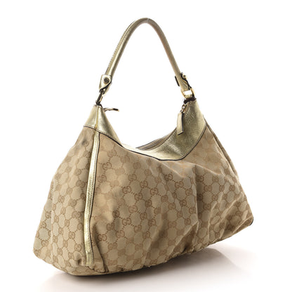 Gucci Monogram Large D Gold Hobo Gold 3 of 19