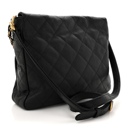 Chanel Caviar Quilted Supple Twins Hobo Bag Black 3 of 10