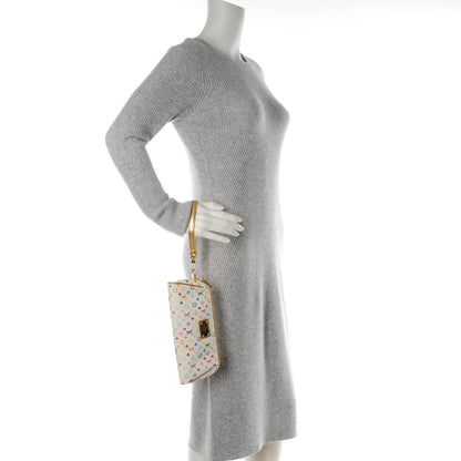Louis Vuitton Monogram Multicolor Kate Clutch White 2 of 8