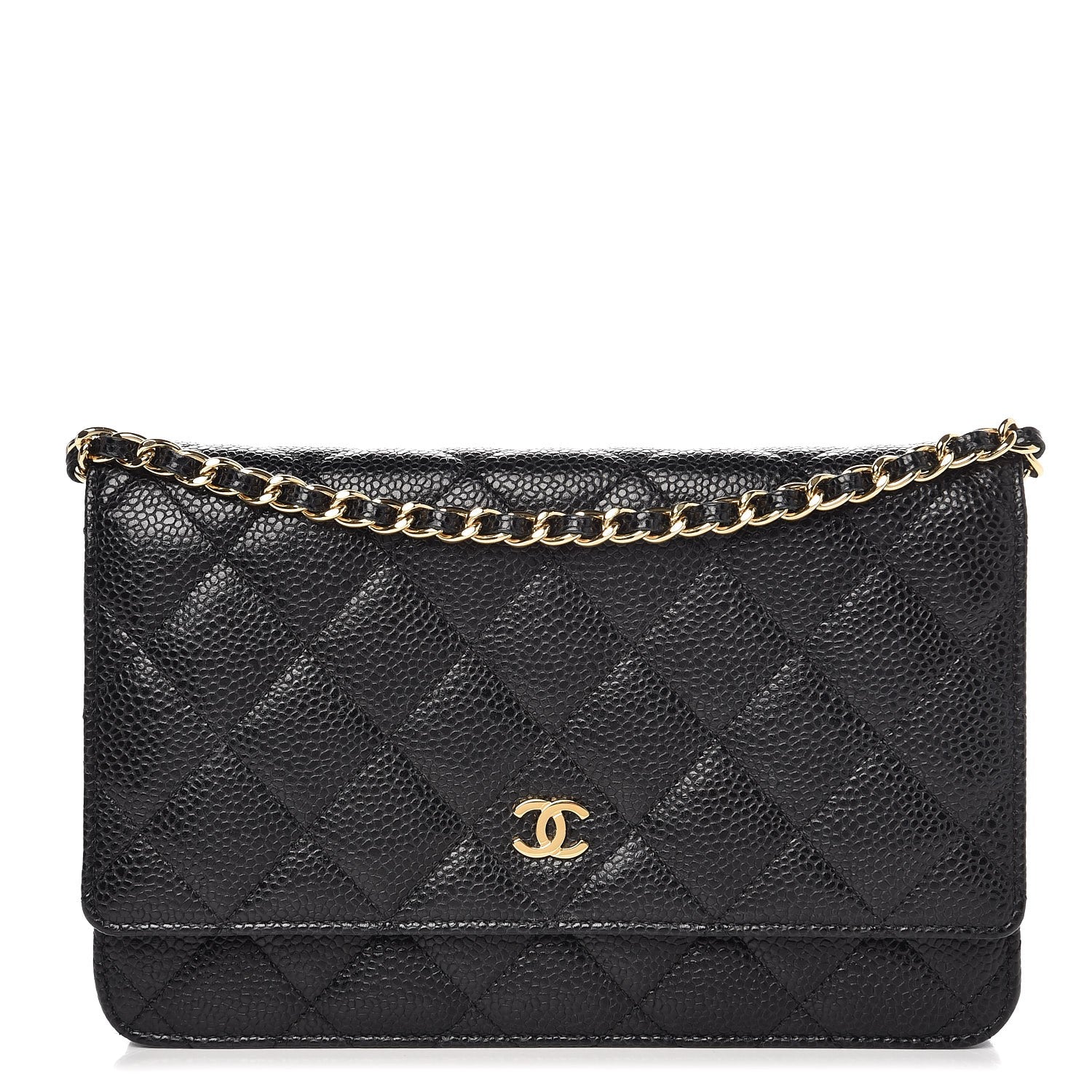 Chanel Caviar Quilted Wallet On Chain WOC Black 1 of 9