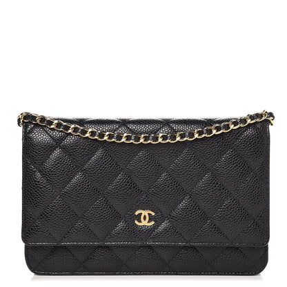 Chanel Caviar Quilted Wallet On Chain WOC Black 1 of 9