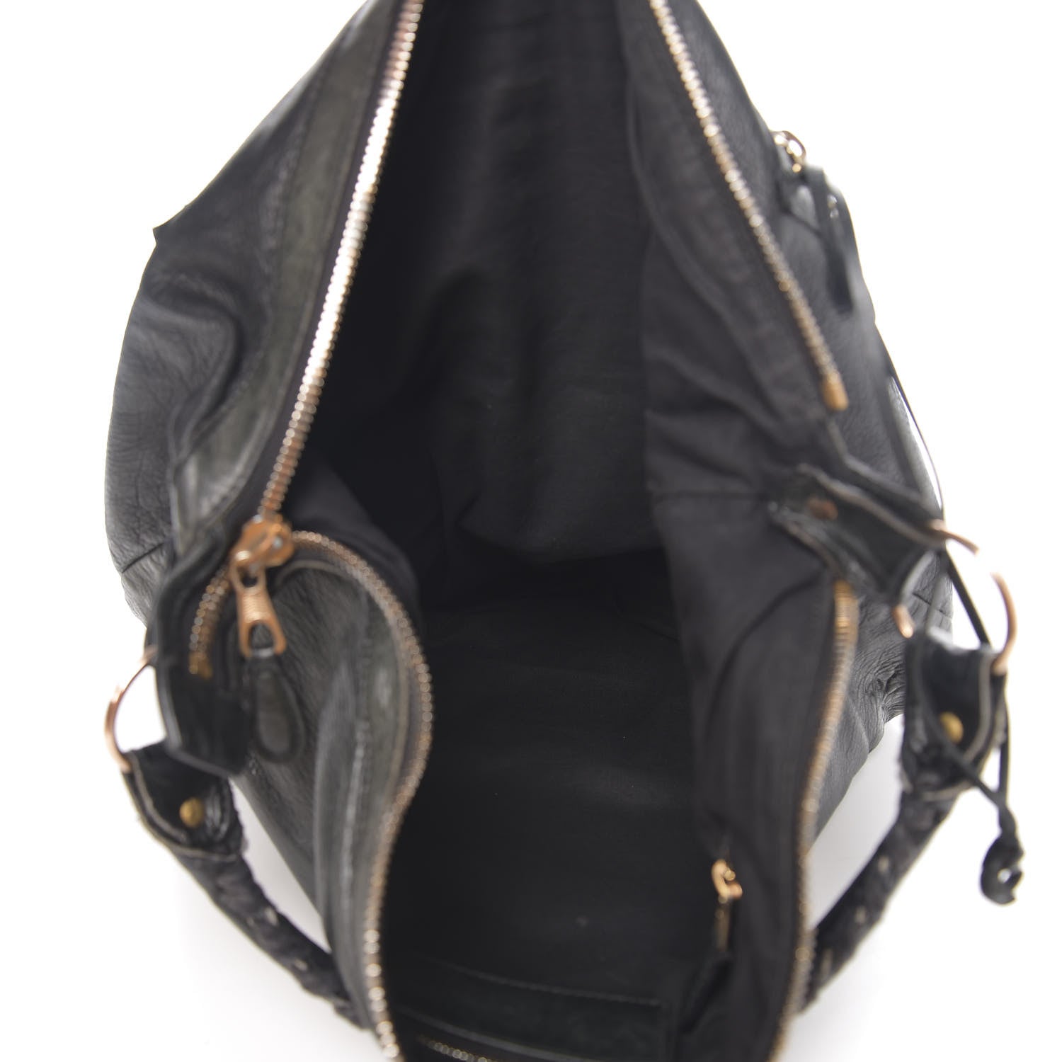 Balenciaga Agneau Giant 12 Yellow Gold Day Hobo Black 4 of 13