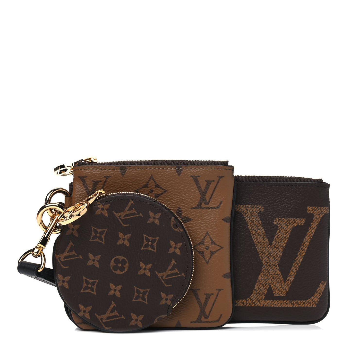 Reverse Monogram Giant Trio Pouch