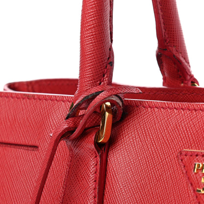 Prada Saffiano Lux Large Tote Fuoco 11 of 19