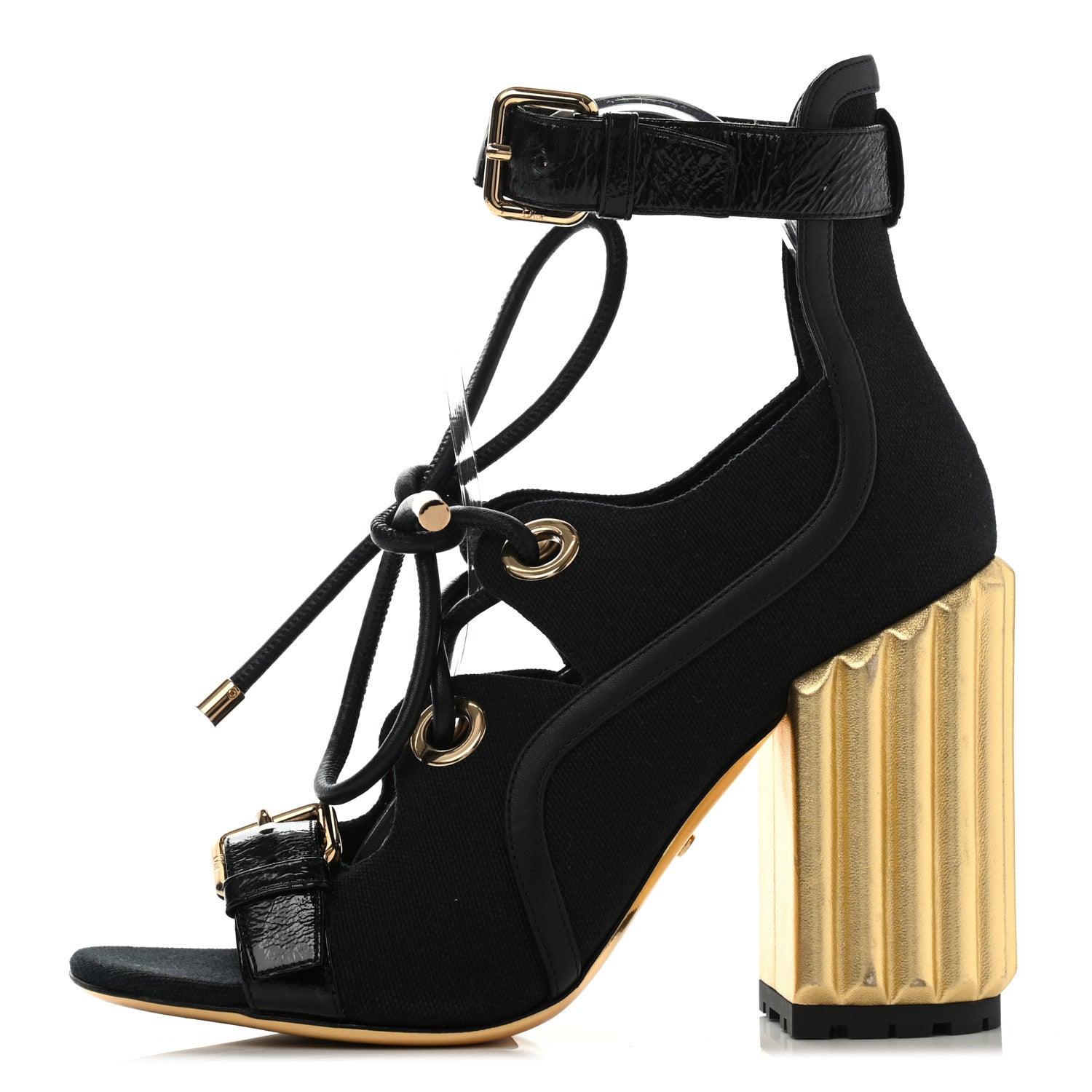 Christian Dior Crinkled Lambskin Dior Glorious Pumps 37 Black 1 of 13