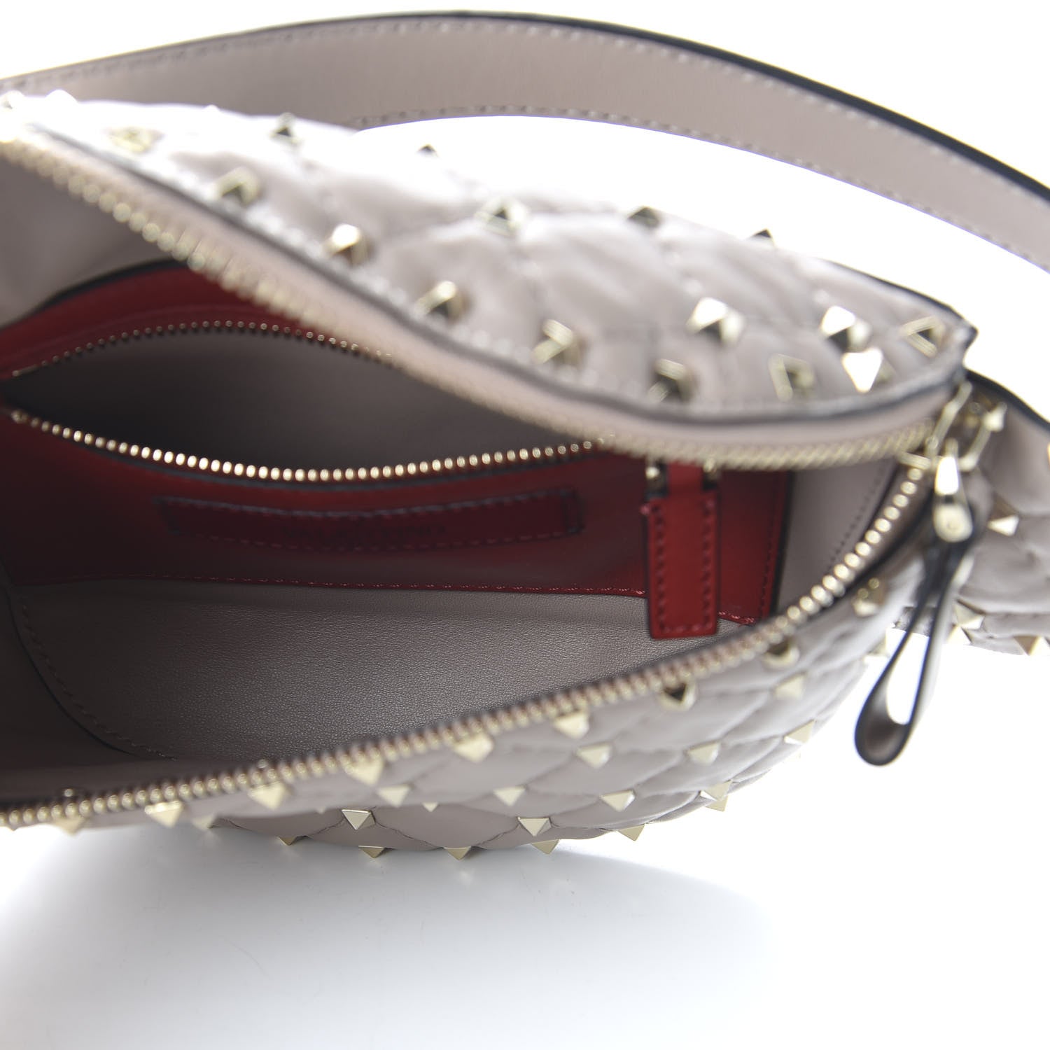 Valentino Garavani Nappa Rockstud Spike Belt Bag 85 Poudre 5 of 9
