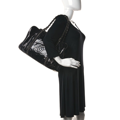 Chanel Patent Calfskin Large Luxe Ligne Tote Black 2 of 16