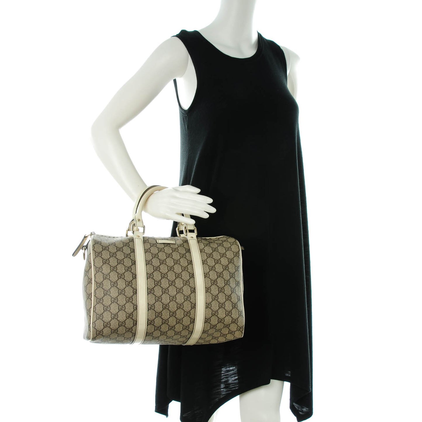 GG Plus Monogram Medium Joy Boston Off White