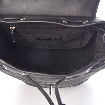 Chanel Lambskin Chevron Quilted Small Urban Spirit Backpack Black 5 of 10