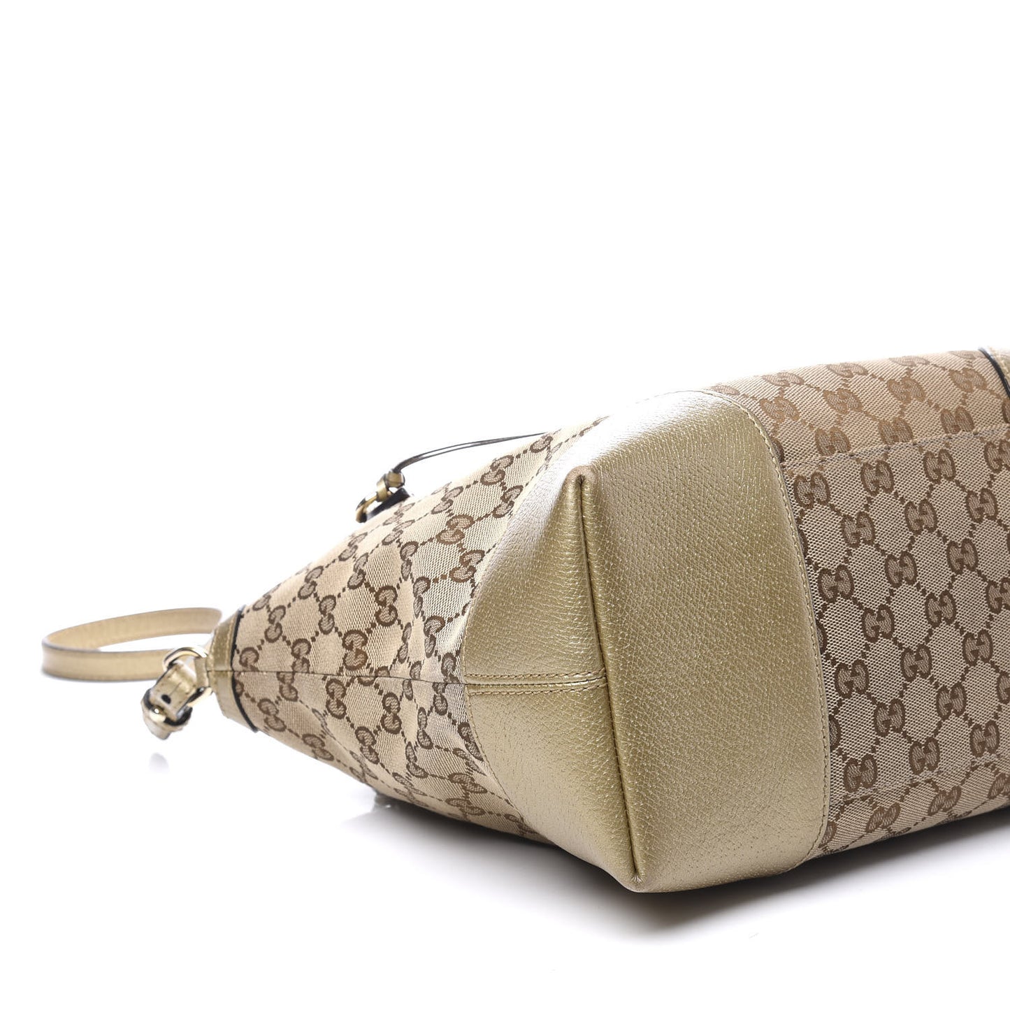 Monogram Medium Bree Foldover Tote Golden Beige