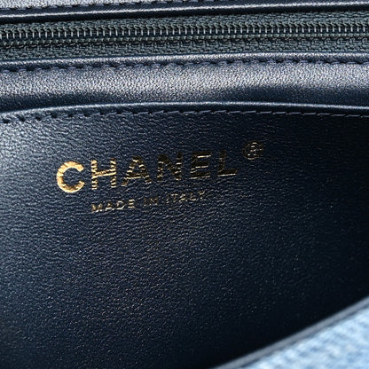 Chanel Washed Denim Quilted Mini Rectangular Flap  Blue 6 of 11