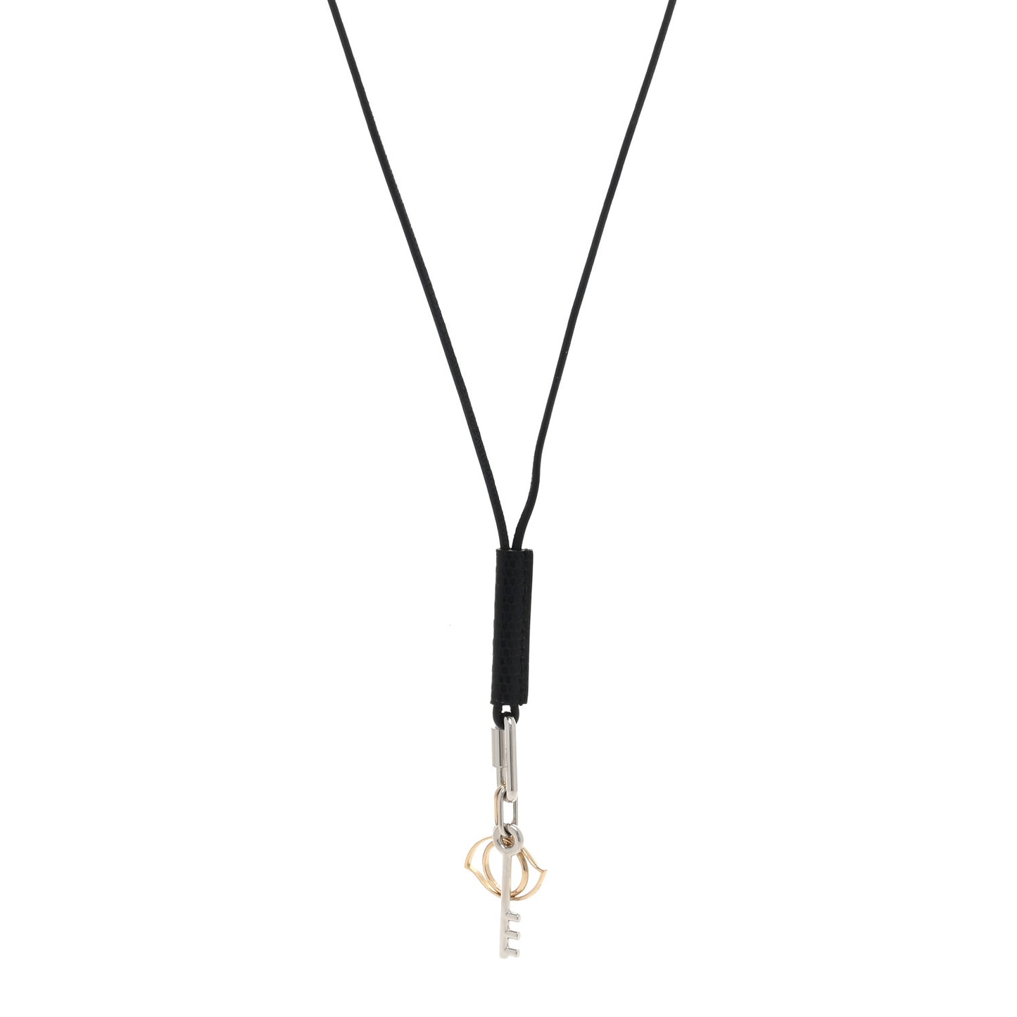 Lizard Palladium Permabrass Curiosite Pendant Necklace Black