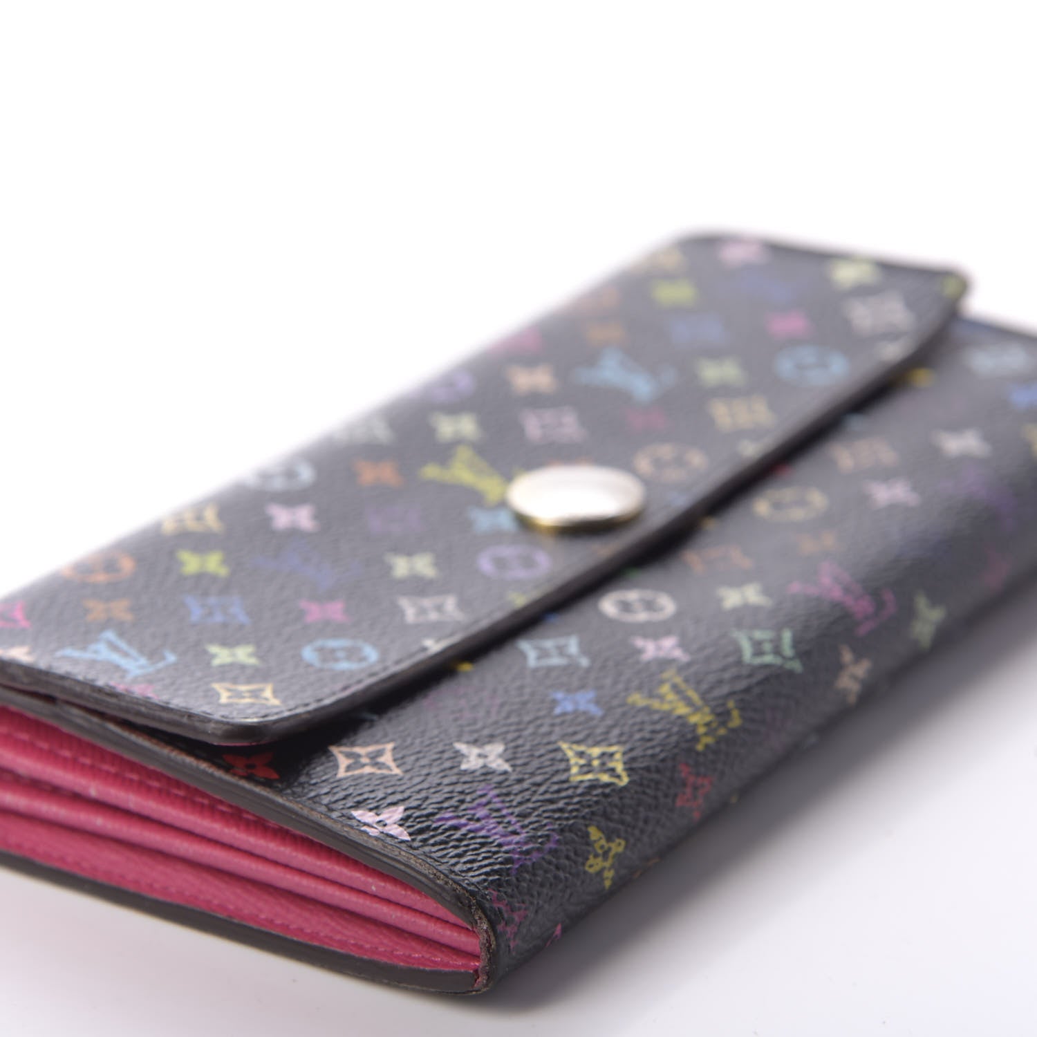 Louis Vuitton Monogram Multicolor Sarah Wallet Black Grenade 6 of 11