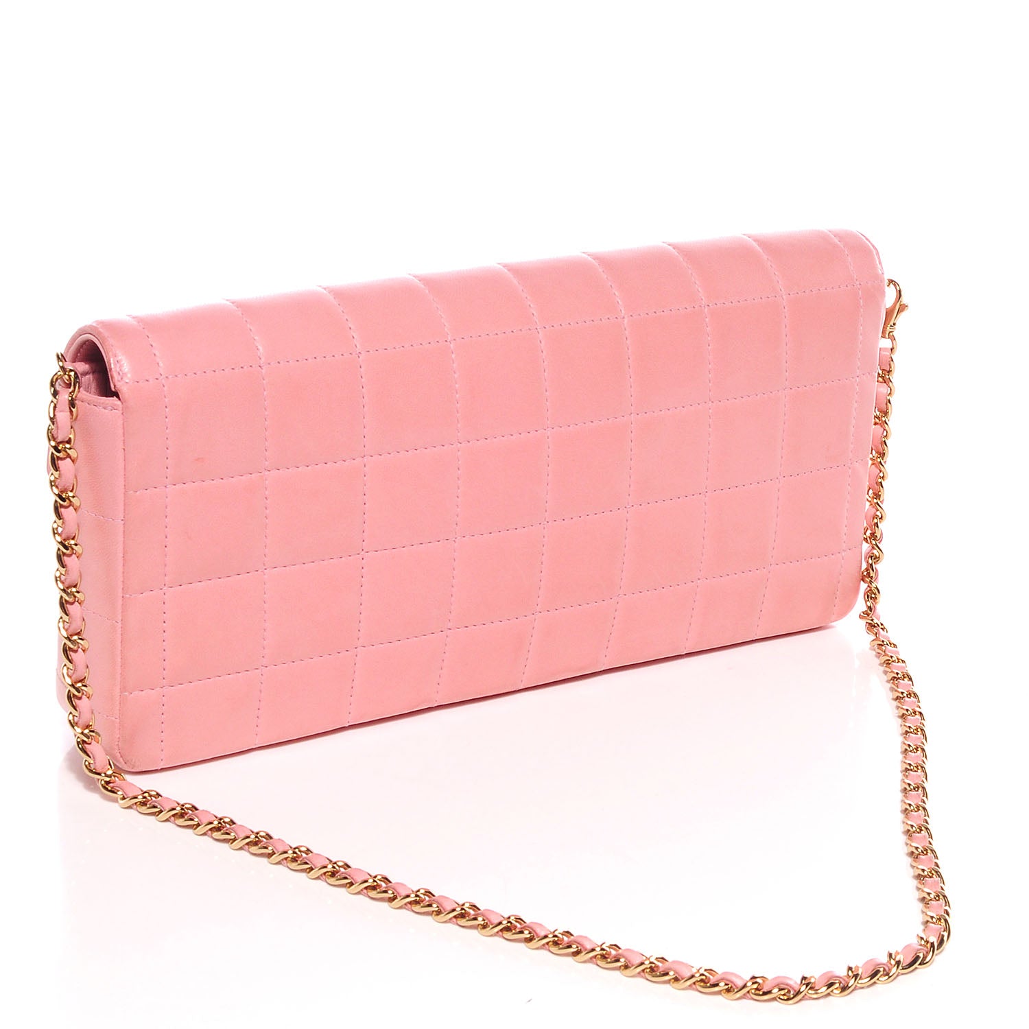 Chanel Lambskin East West Chocolate Bar Flap Pink 3 of 7