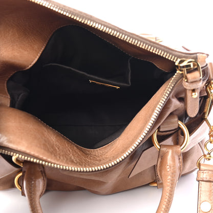 Miu Miu Vitello Lux Mini Bow Bag Cannella 4 of 4