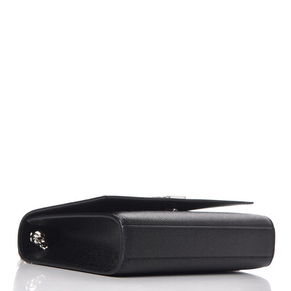 Saint Laurent Grain De Poudre Small Monogram Kate Satchel Black 4 of 10