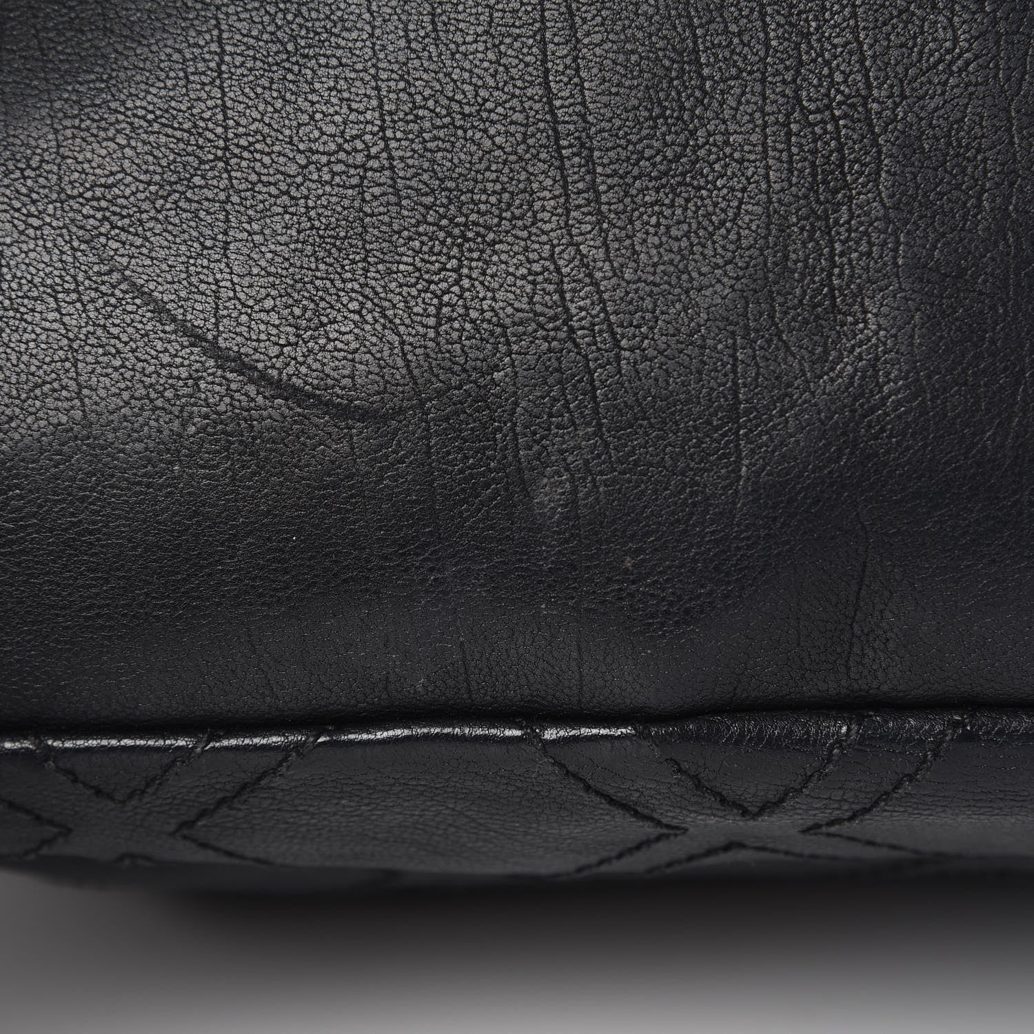 Chanel Calfskin Large Diamond Stitch Tote Black 12 of 16
