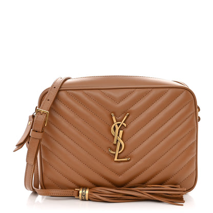 Saint Laurent Calfskin Matelasse Monogram Lou Camera Bag Cinnamon 1 of 10