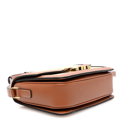 Celine Textile Calfskin Teen Triomphe Bag Natural Tan 4 of 9