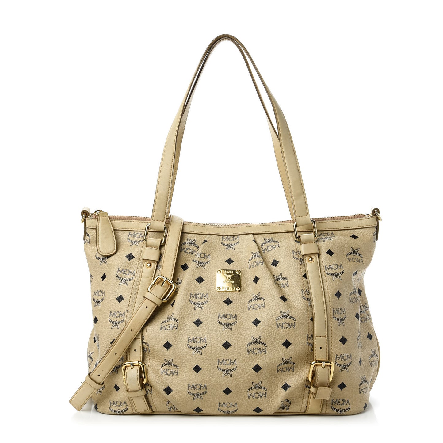 Visetos Medium Essentials Shopper Tote Beige