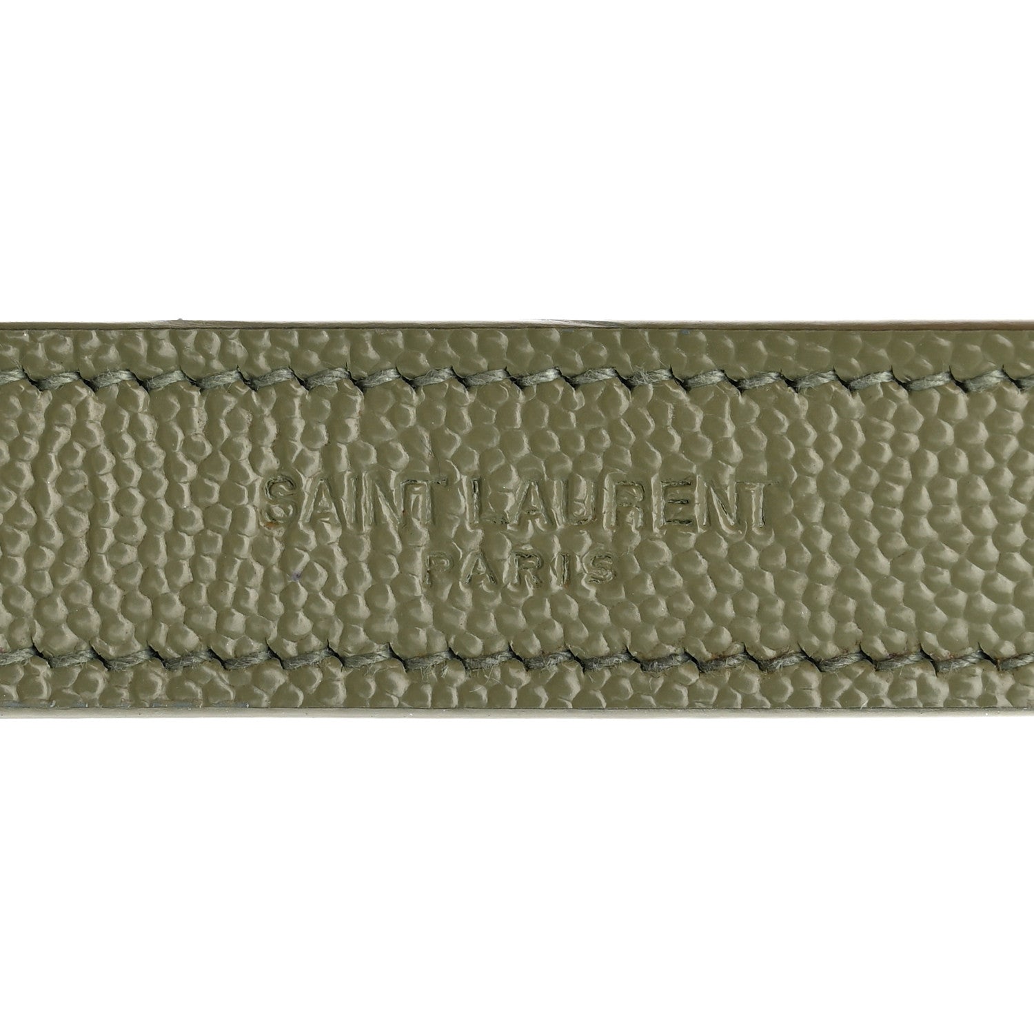 Saint Laurent Grain De Poudre Textured Mixed Matelasse Medium Triquilt Monogram Satchel Vert Kaki 15 of 17