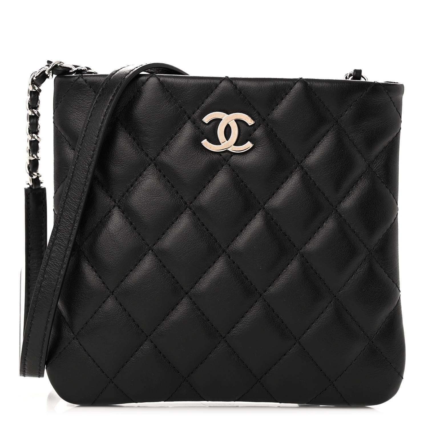 Chanel Lambskin Quilted Crossbody Bag Black 1 of 11