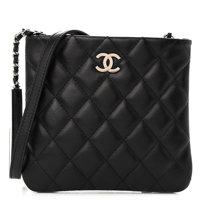 Chanel Lambskin Quilted Crossbody Bag Black 1 of 11