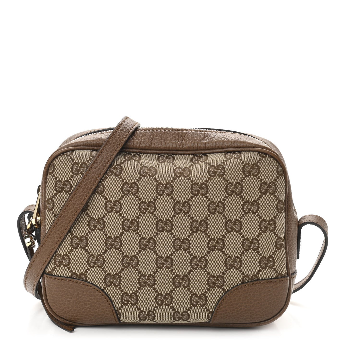 Monogram Mini Bree Messenger Bag Beige Tabacco